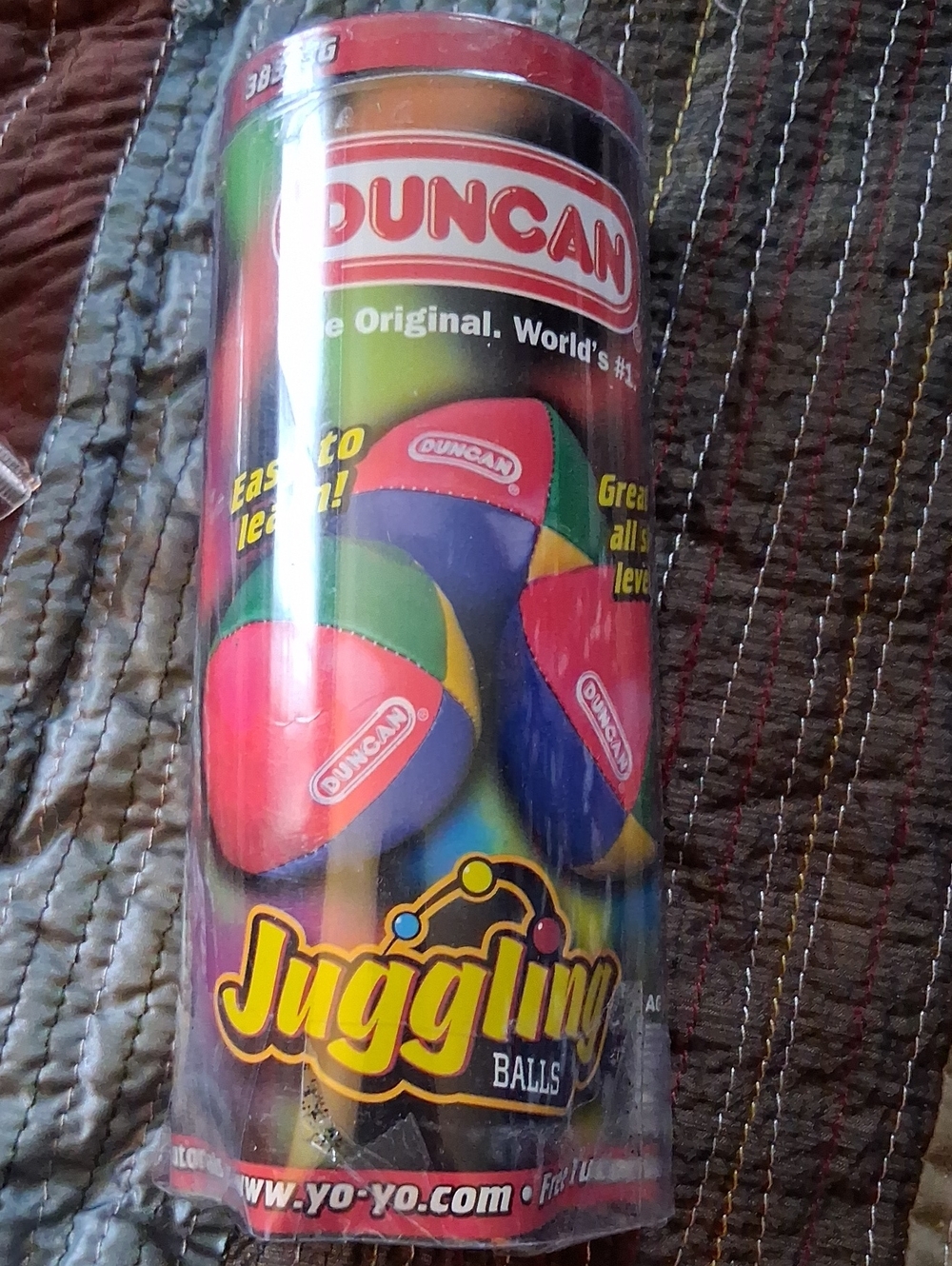 Duncan Multicolor Juggling Balls - 3 Ball Set.plastic Bottom Fell Out So I Put T